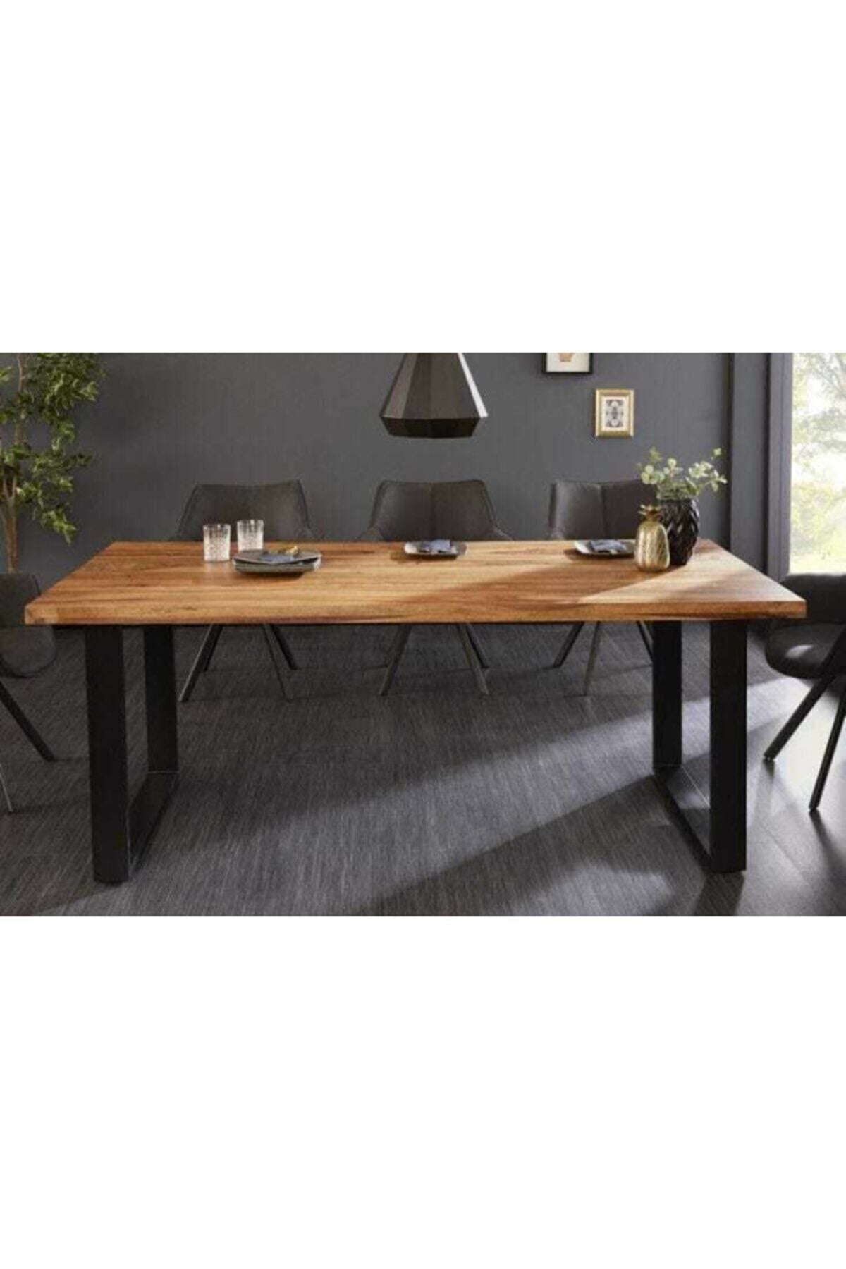 Kütük Yemek Masası Doğal Ağaç Lüx Kütük 80X160Cm
