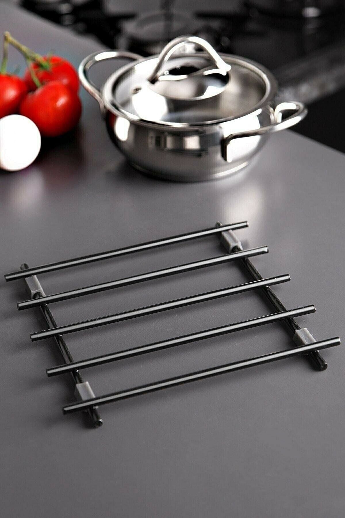 3Lü Set Yanmaz Paslanmaz Altlık Koruma Sehpası Nihale , Metal Havluluk, Peçetelik Takım Fiyatıdır
